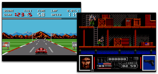 Screenshots from the Amstrad GX4000