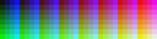 Vision Game System palette