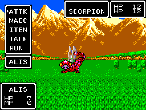 Phantasy Star screenshot.